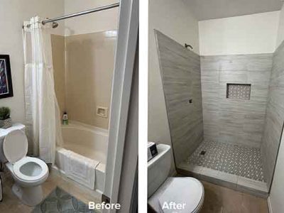 Before And After Bathroom Conversion