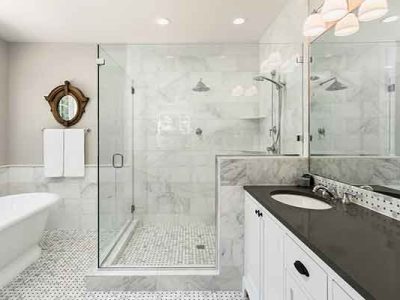 White Bathroom Remodeling